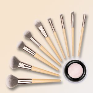 Make Up Brush Sets Vegan Makeup Brushes With Bamboo Handle